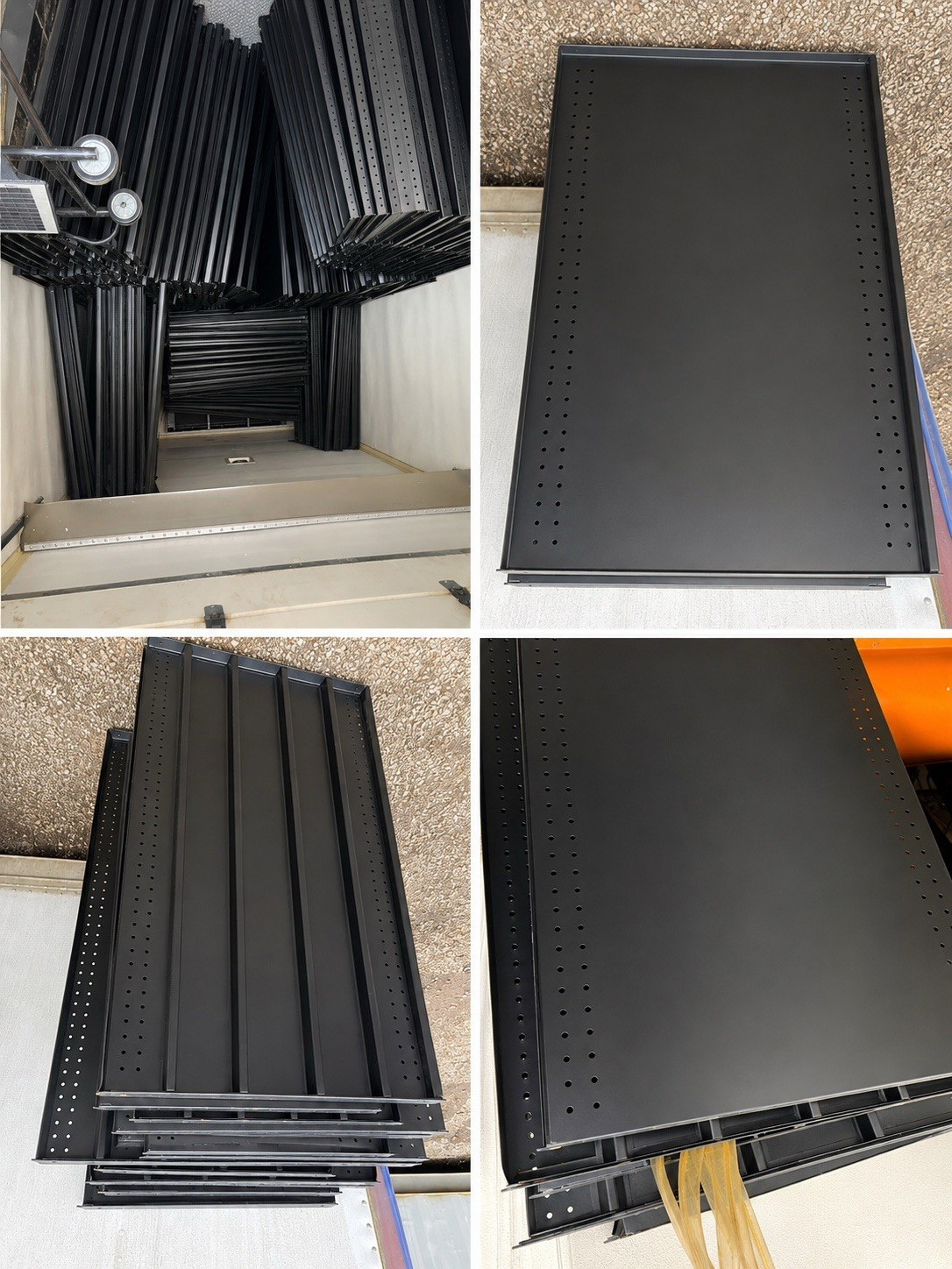 Madix 48” wide gondola shelf.   24” 22” or 18” Ohio ship $75 .   10 pack black