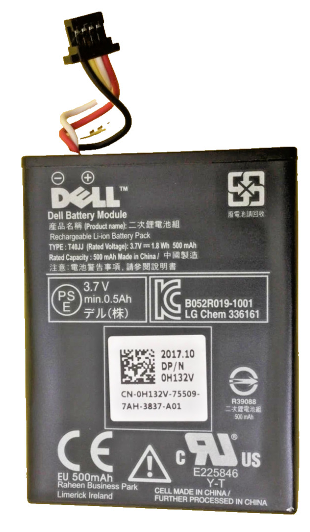 Battery for PERC RAID H710 H710P H730 H810 H830 0H132V 070K80 70K80 H132V T40JJ