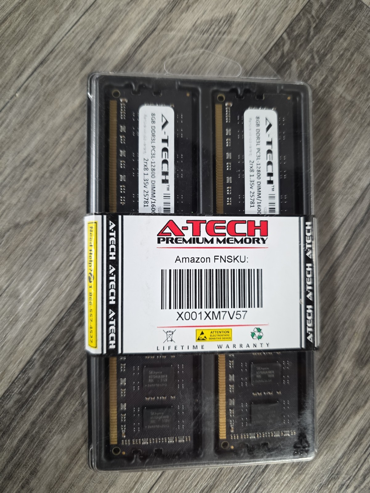 A-Tech 16GB Kit PC3L-12800 2x 8GB DIMM DDR3L A2