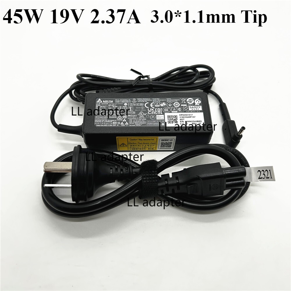 Genuine Delta ADP-45FE F 45W 19V 2.37A Laptop Charger 3.0*1.1mm AC Power Adapter