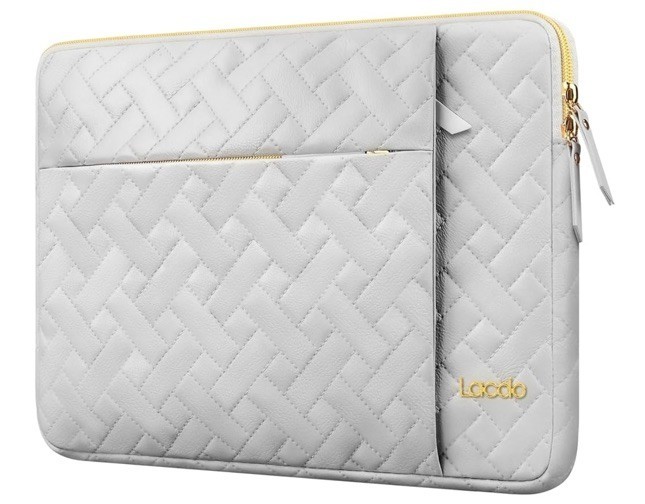 Lacdo 360° Protective Laptop Sleeve Case for 16 Inch New Macbook Pro color gray