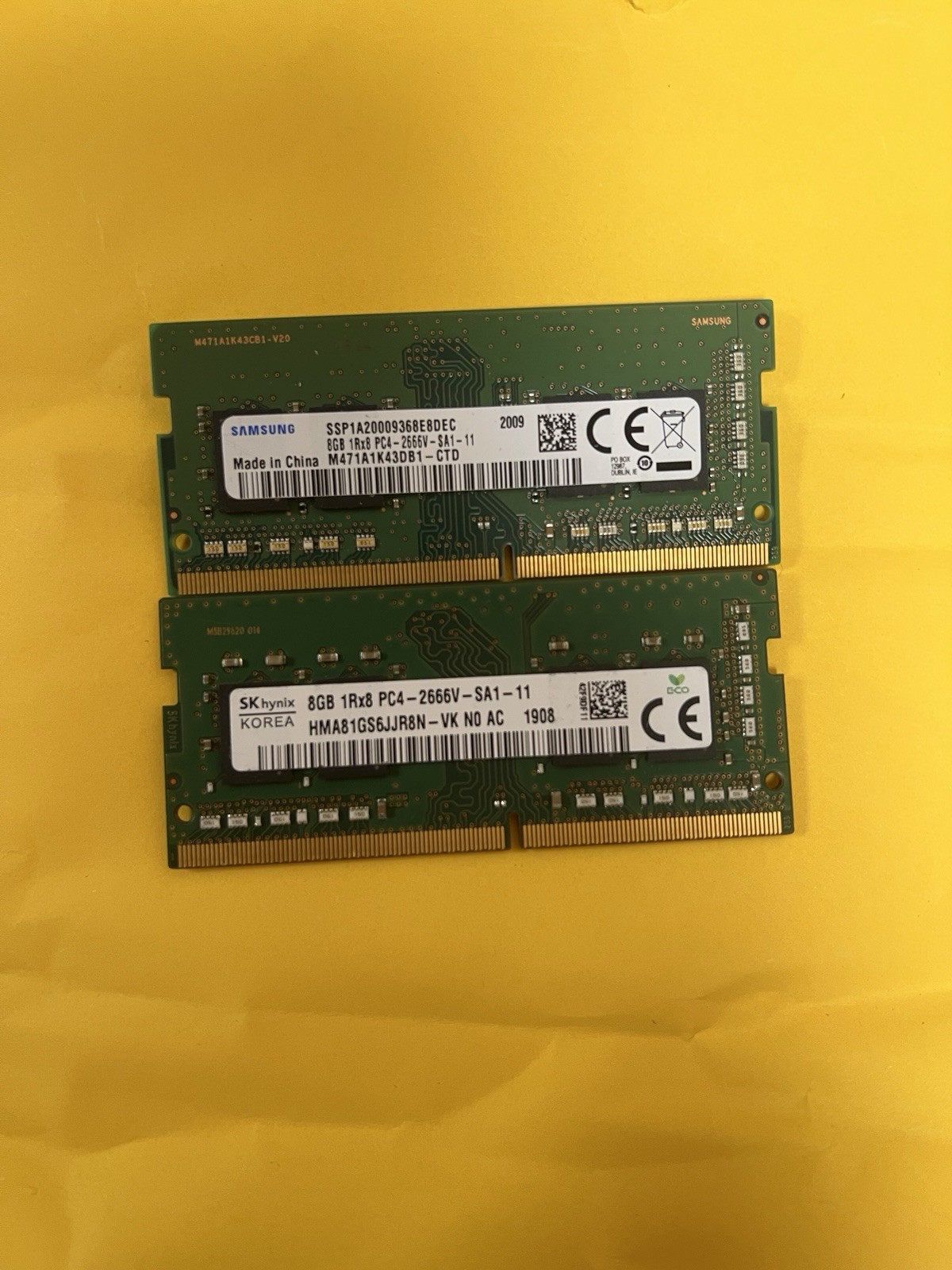 DDR4 SODIMM Laptop Ram Sticks - 4gb, 8gb - Tested 2400/2666/3200 MAJOR BRANDS