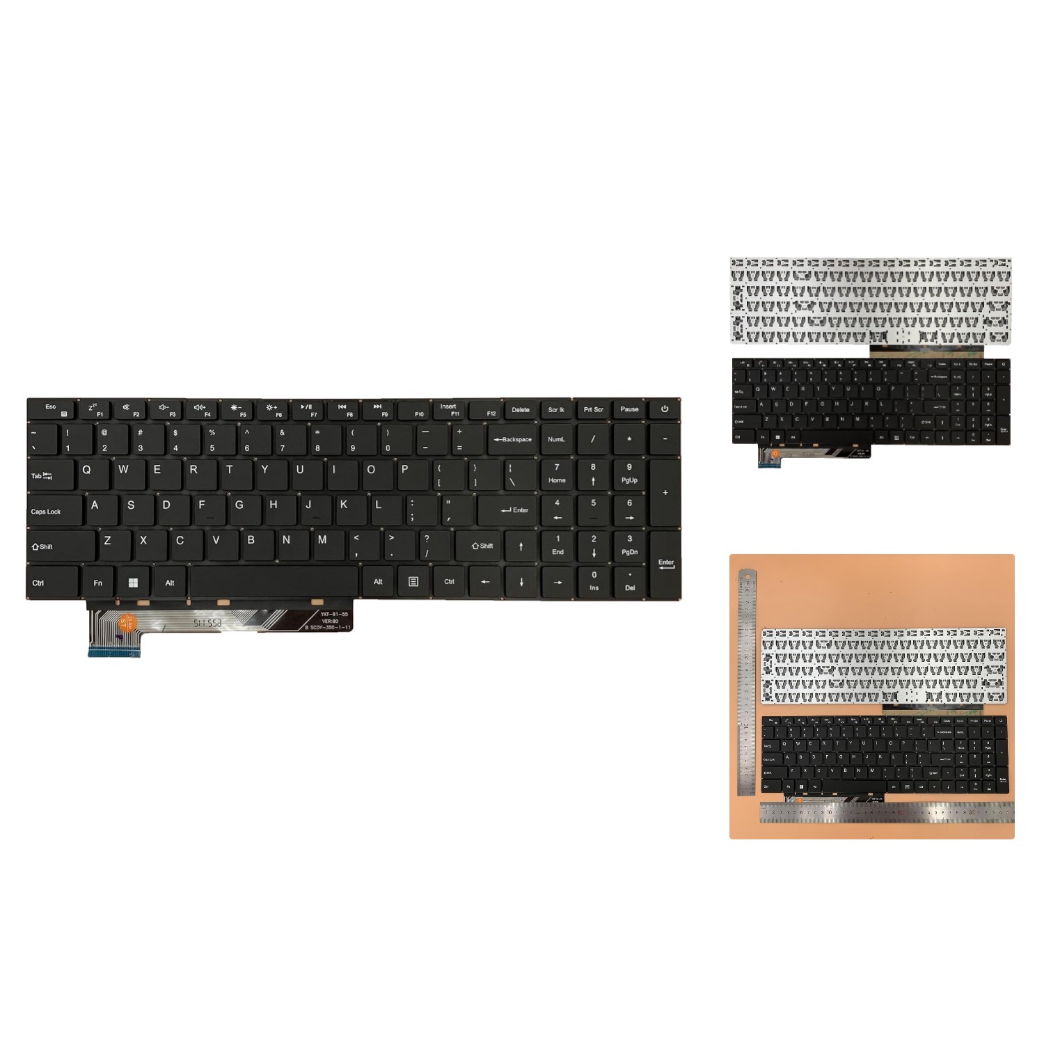 Ergonomic Replacement Keyboard for Gateway GWNR71517 - Wireless Black QWERTY