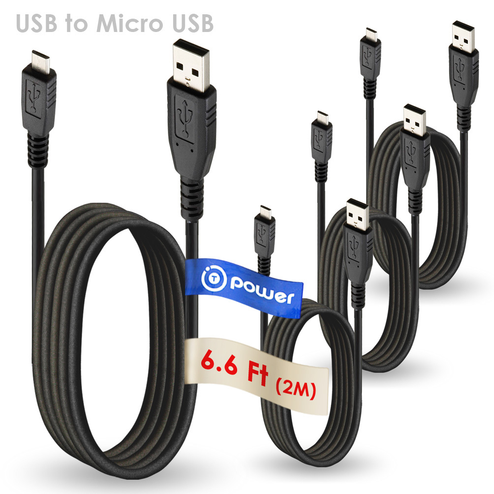 4 x pcs 6.6 ft Long Cable Micro-USB to USB Cable for Beats By Dre Beats Pill ;Go