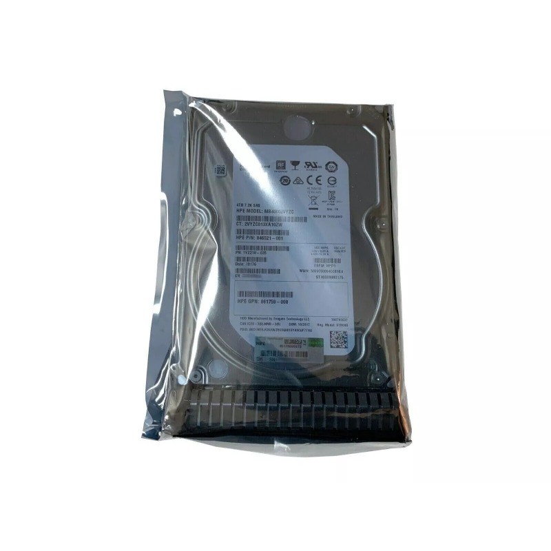 NEW FOR HPE 872487-B21 872745-001 4TB 12G SAS 7.2K 3.5" Gen9 Gen10 HDD HardDrive