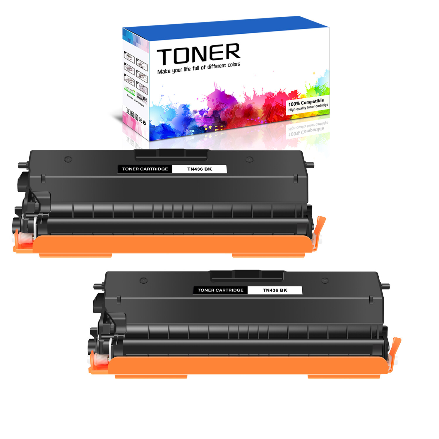 2PK TN436BK Toner Cartridge for Brother HL-L8260CDW MFC-L8900CDW MFC-L9570CDW