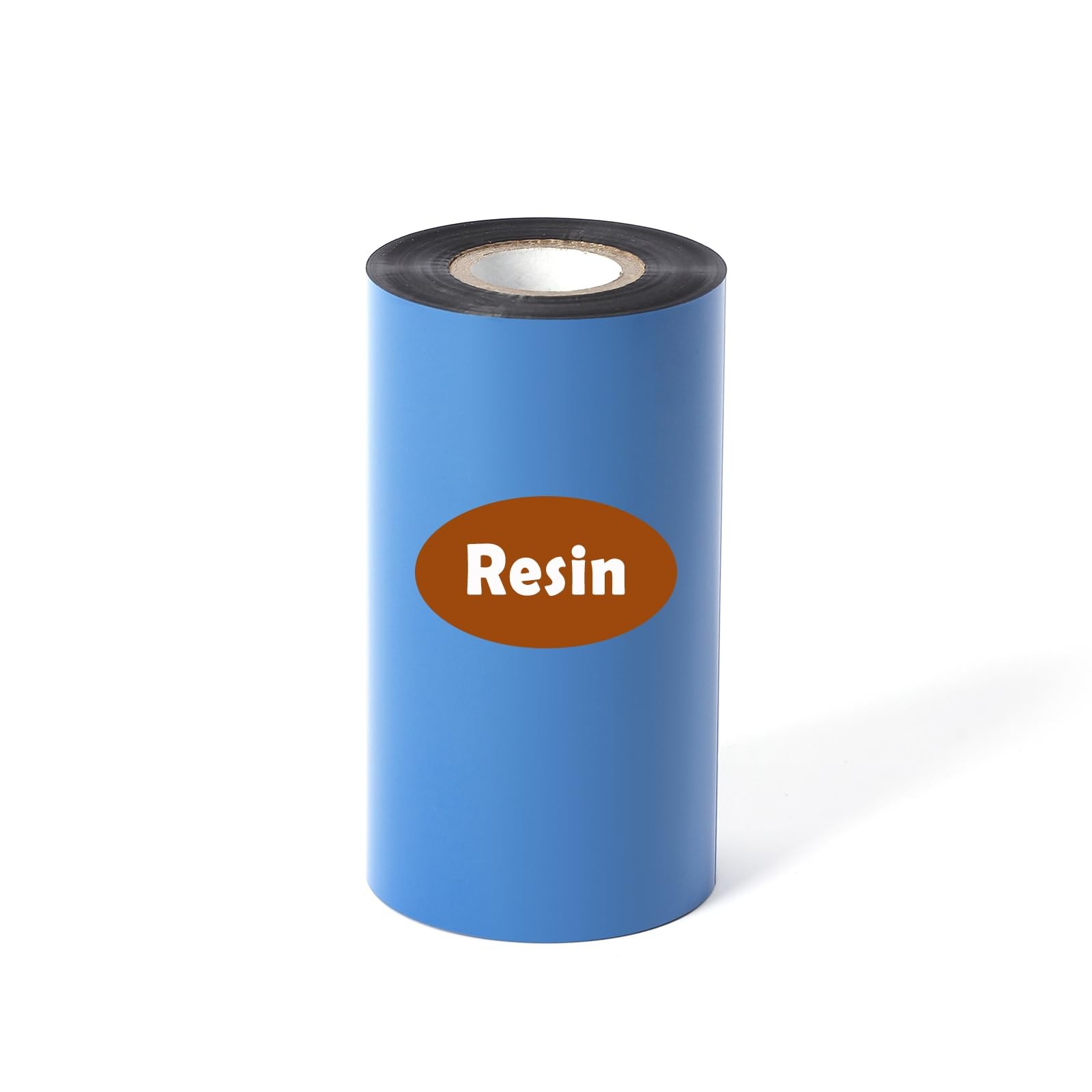 4.33" x 984' Premium Resin Ribbon, 110mm x 300m Black Full Resin Thermal Tran...
