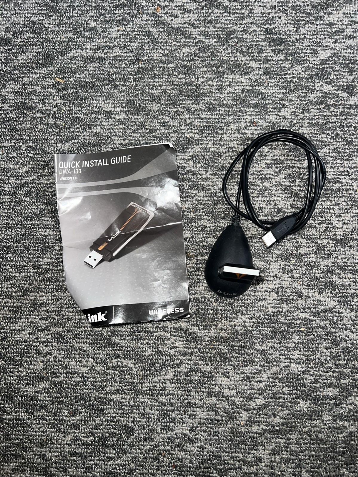 D-Link DWA-130 Wireless N USB  WIFI Adapter for Laptop Desktop Computer See Fesc