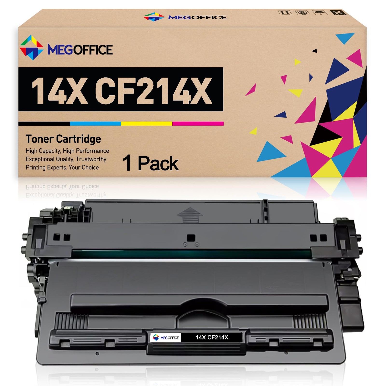 14X Black High-Yield Toner Cartridge CF214X CF214A 14A