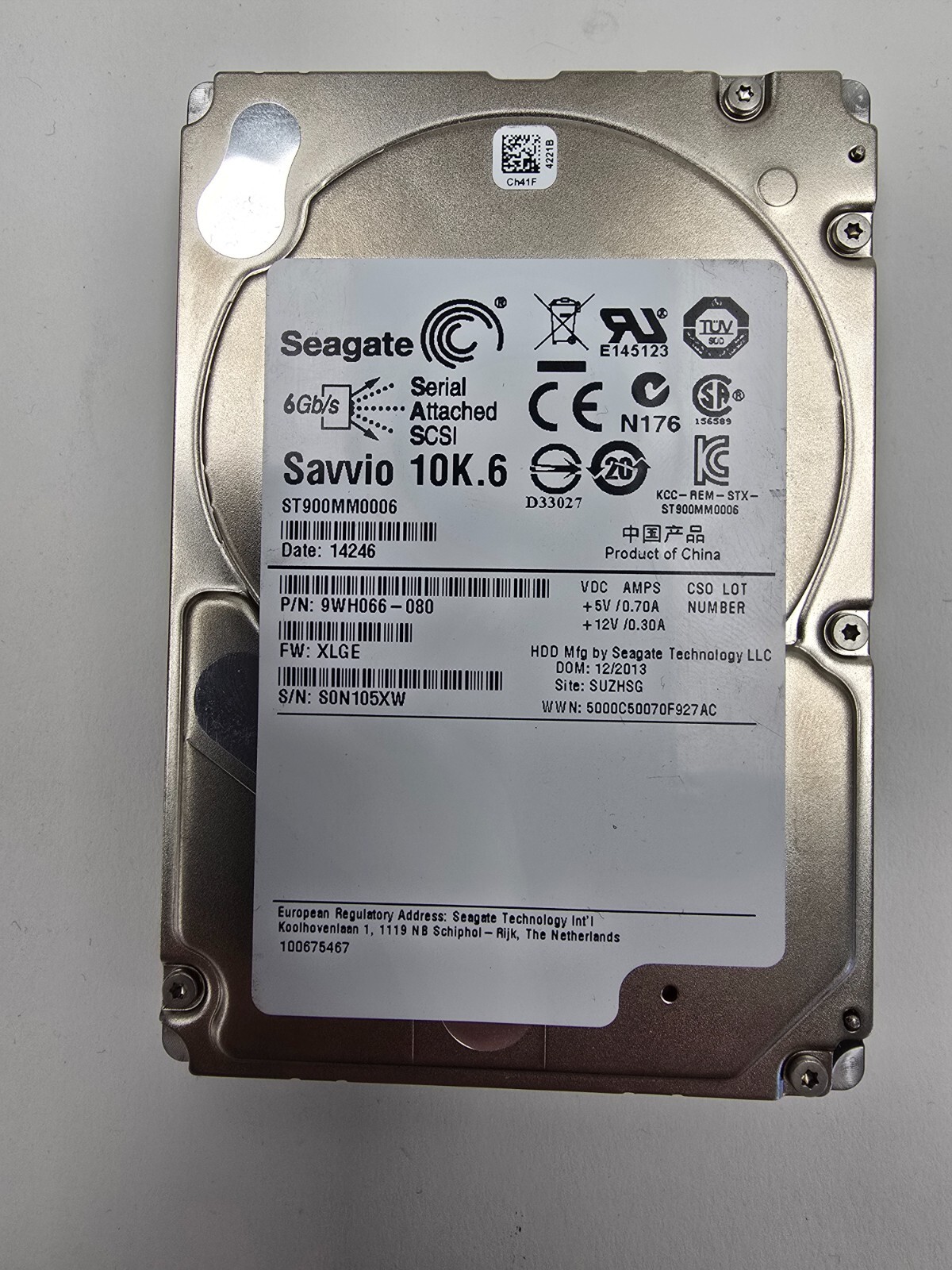 Seagate Savvio ST900MM0006 9WH066-080 900GB 10K Hard Drive