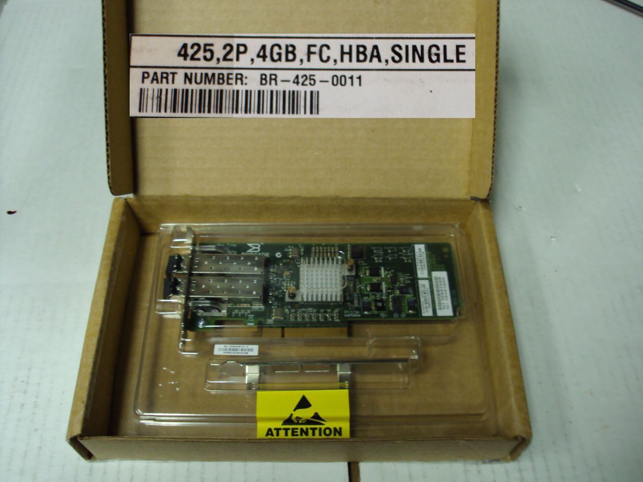 NEW Brocade BR-425-0010 Dual Port Fibre Channel HBA 