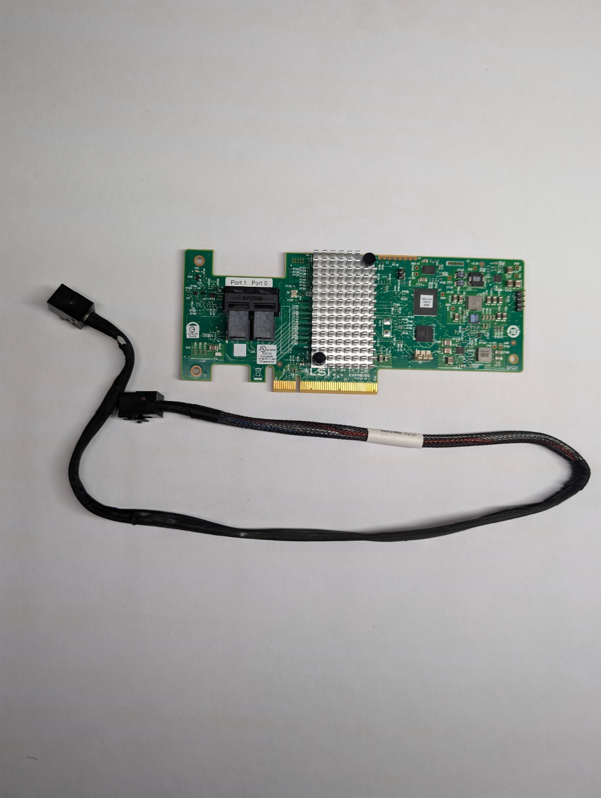 Lenovo ServeRAID M1215 46C9115 LSI SAS9340-8i 12Gb SAS RAID HBA + SAS Cable