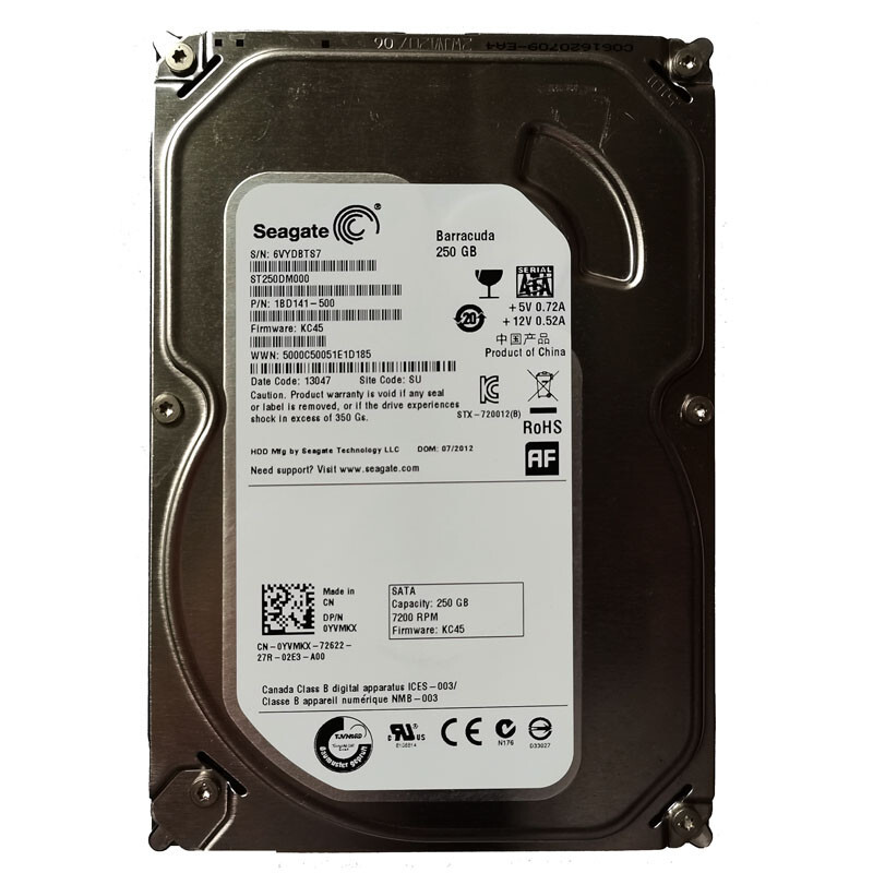 Seagate Barracuda 250GB ST250DM000 7.2K SATA 16MB 3.5" Desktop HDD Hard Drive