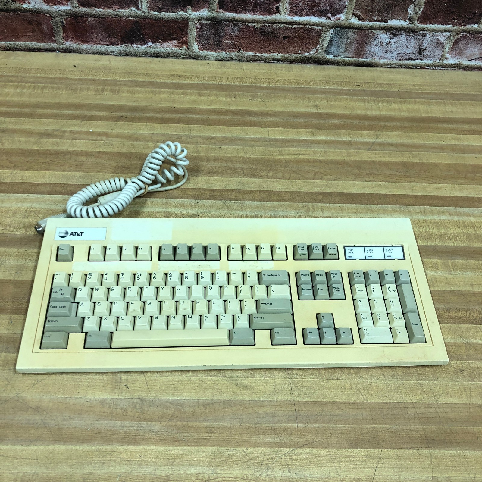 Vintage AT&T Computer Keyboard for PC 6300 Computers (TESTED WORKS)