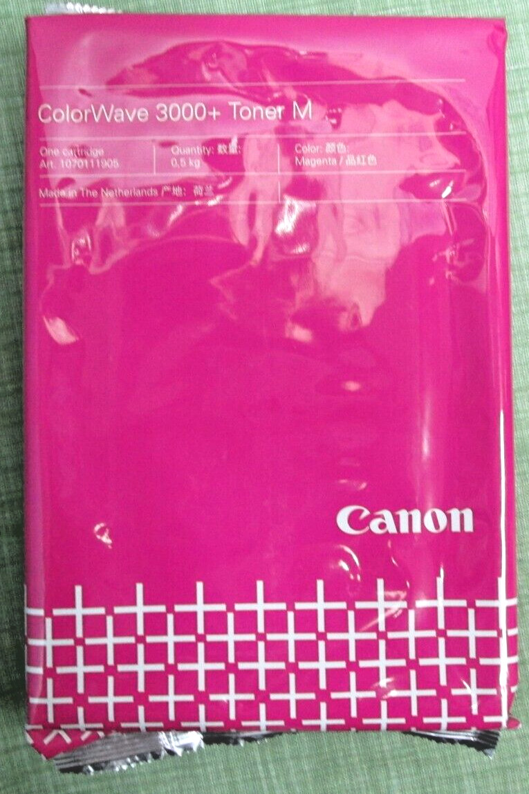 GENUINE  1070111905 New Canon Océ ColorWave 3000+ Toner M 500g, Magenta, PEARLS