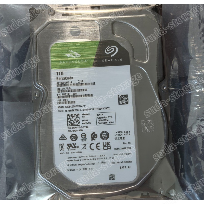 1PCS New Seagate BarraCuda 1TB ST1000DM014 7200RPM 64MB Cache SATA 3.5 HDD Hard