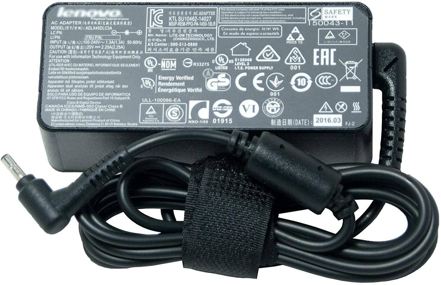  Lenovo N21 Chromebook 45W Model 80MG0000US Original AC Adapter Charger