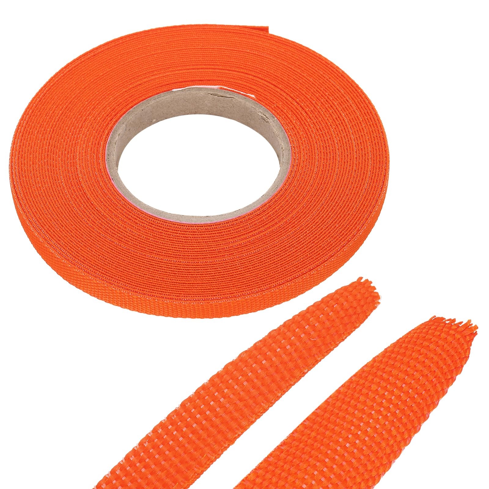 MECCANIXITY Braided Cable Sleeves Heat Shrinkable Fabric Sleeving, 1/4" 40ft ...