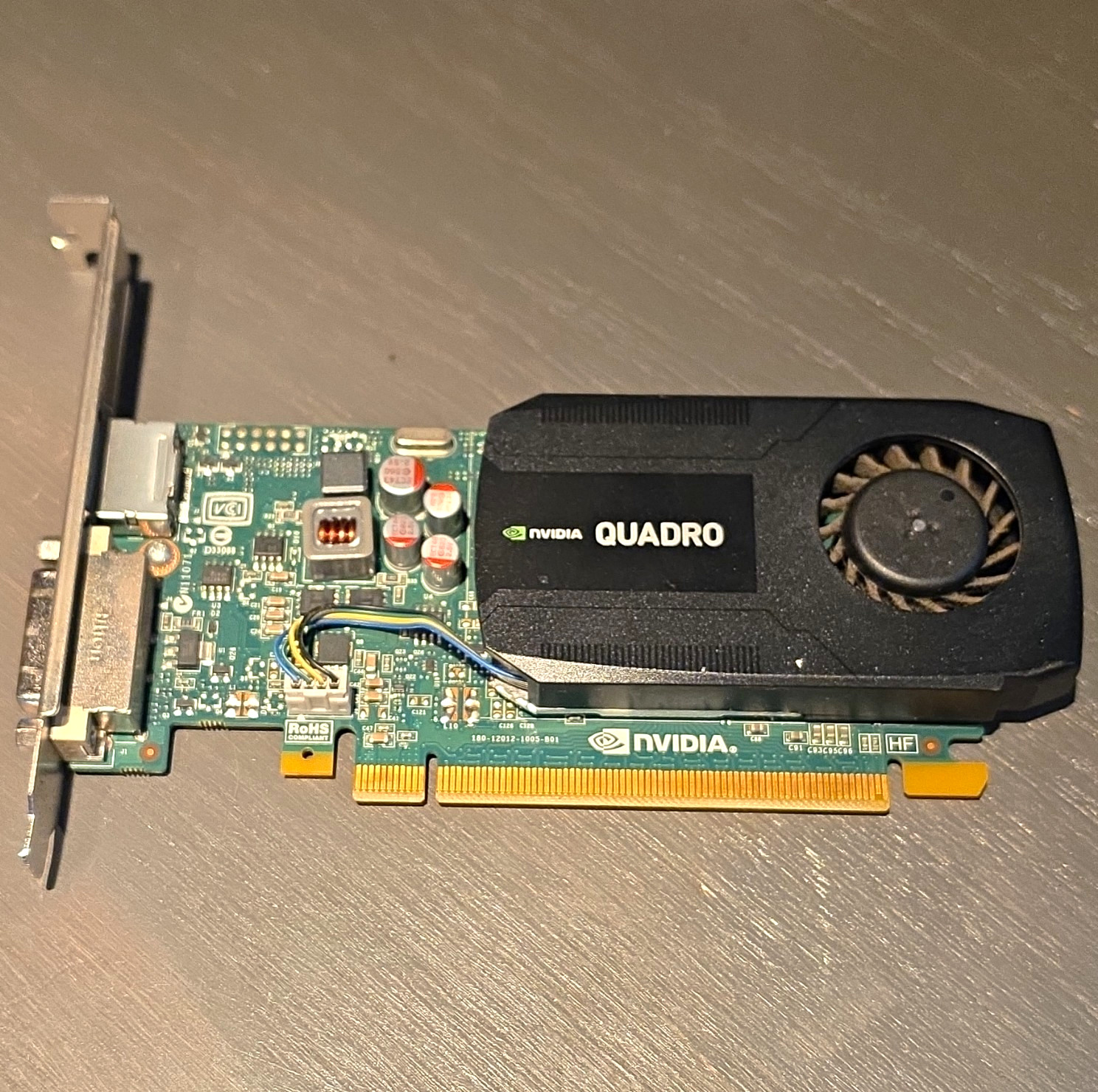 NVIDIA Quadro K600 PCIe x16 Graphics Card DVI DisplayPort Multi-Monitor