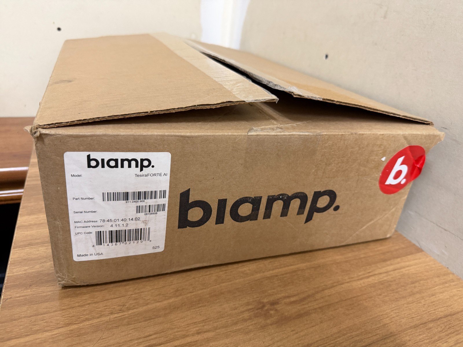 BIAMP TesiraForte  AI Digital Audio Processor