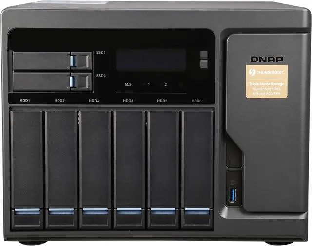 QNAP TVS-882T 64GB RAM High Performance 8 bay (6+2) w/ 8TB x 6 Seagate EXOS HDD