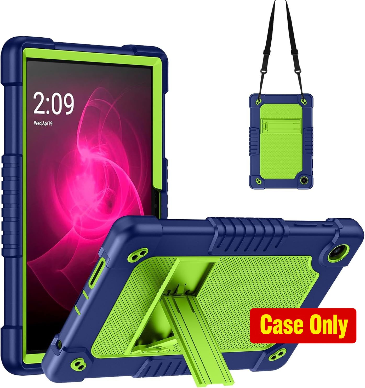 Case for T-Mobile Revvl Tab 2 10.1 Inch, Built-in Kickstand, Shockproof Cover