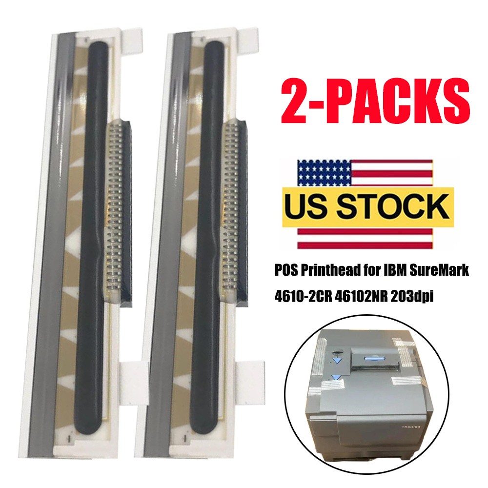 2-Packs 200DPI 44D0189 POS Thermal Printhead for IBM SureMark 4610-2CR 46102NR