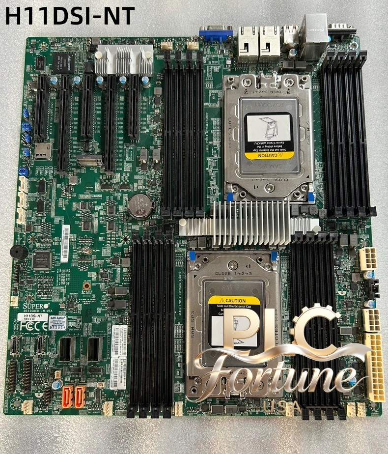 Used SuperMicro H11DSI-NT E-ATX Server Motherboard For Dual EPYC 7001/7002