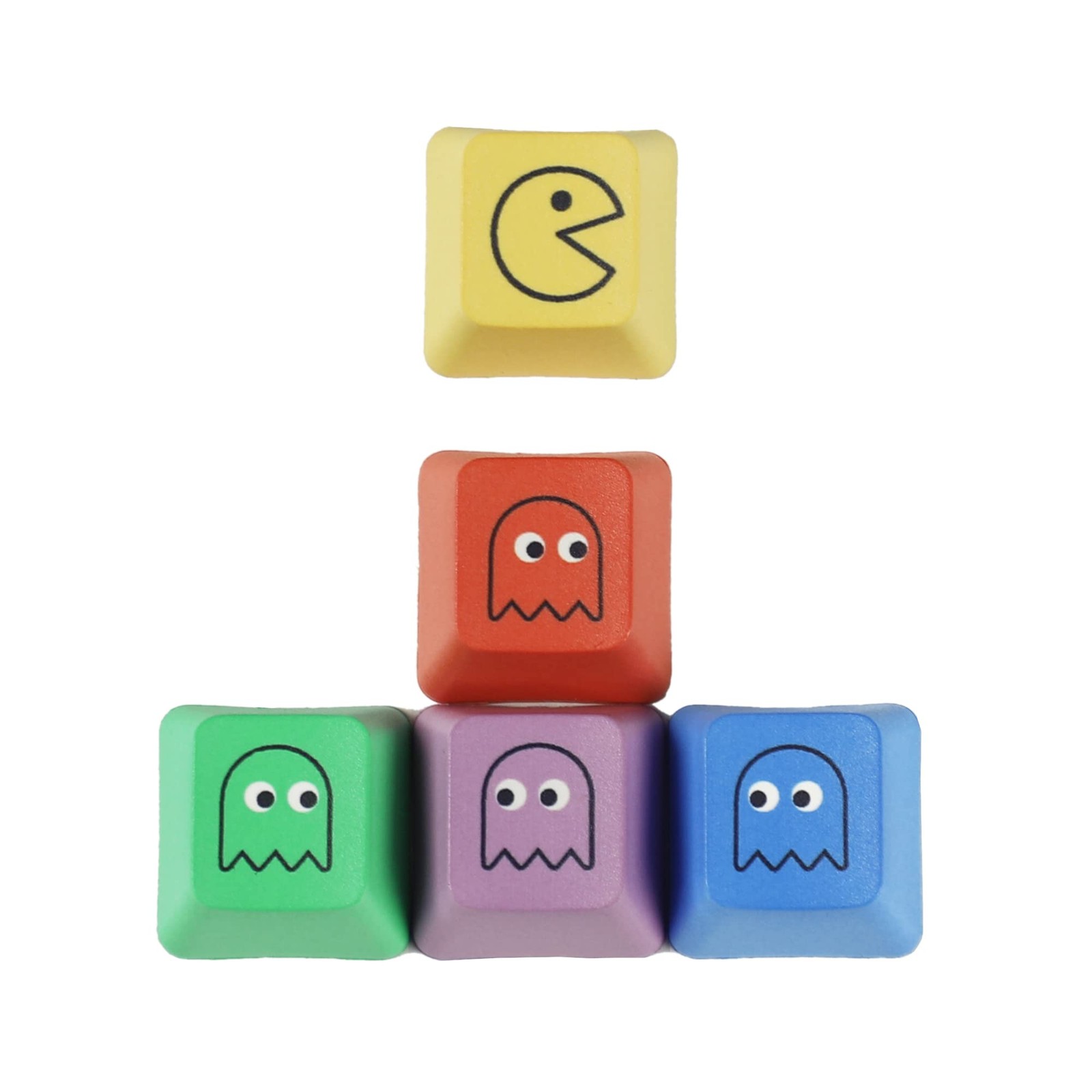 Mechkeeb OEM Profile Pacman Five Dye PAC PBT Key caps Custom Sublimation keyc...