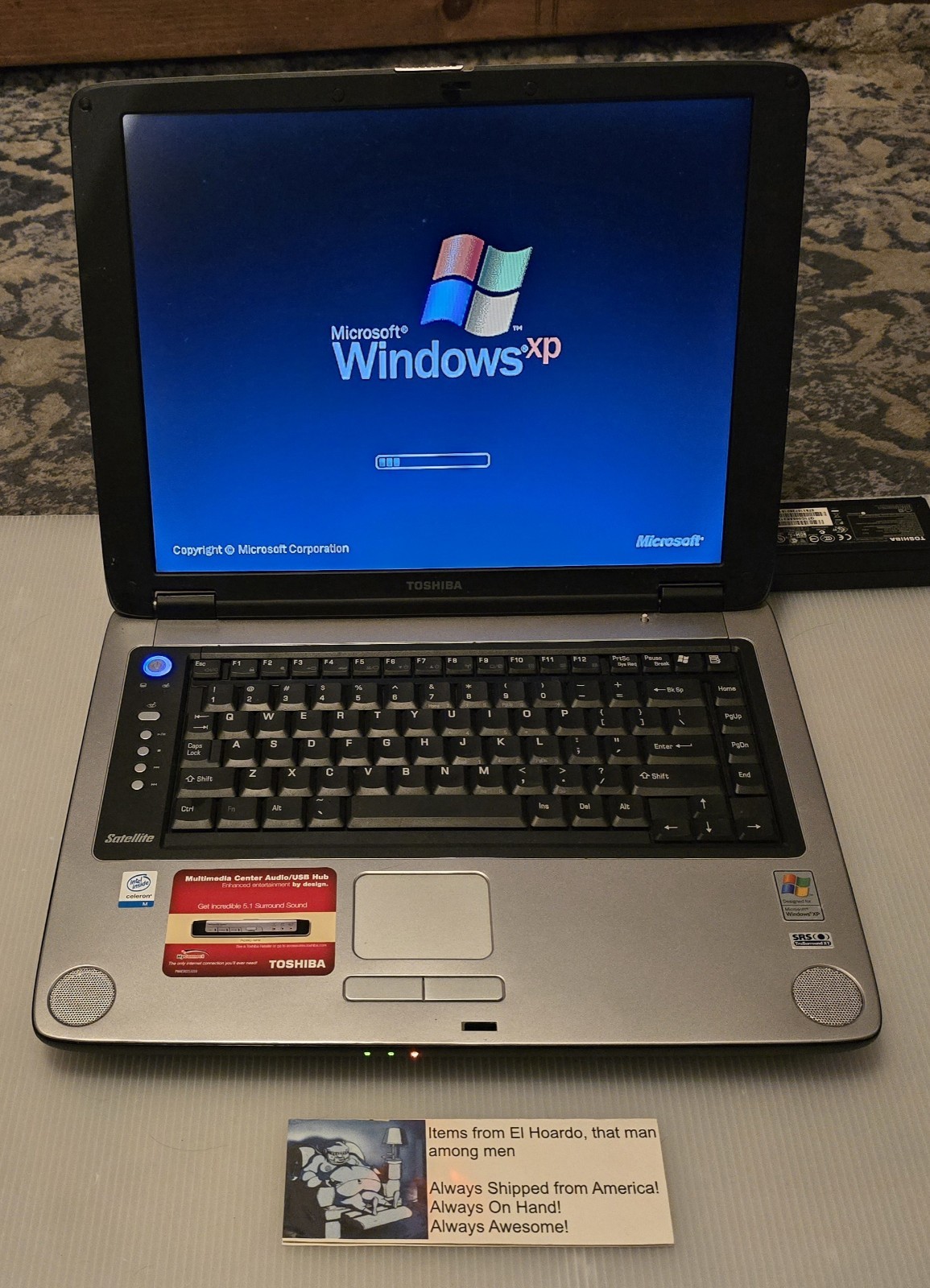 Toshiba Satellite M35X-S111 Laptop Celeron M 340 1.5GHz Tested READ DESCRIPTION
