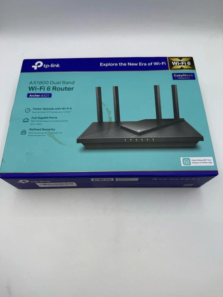 TP-Link AX1800 WiFi 6 Router Archer AX21 Dual Band Gigabit Wireless Internet