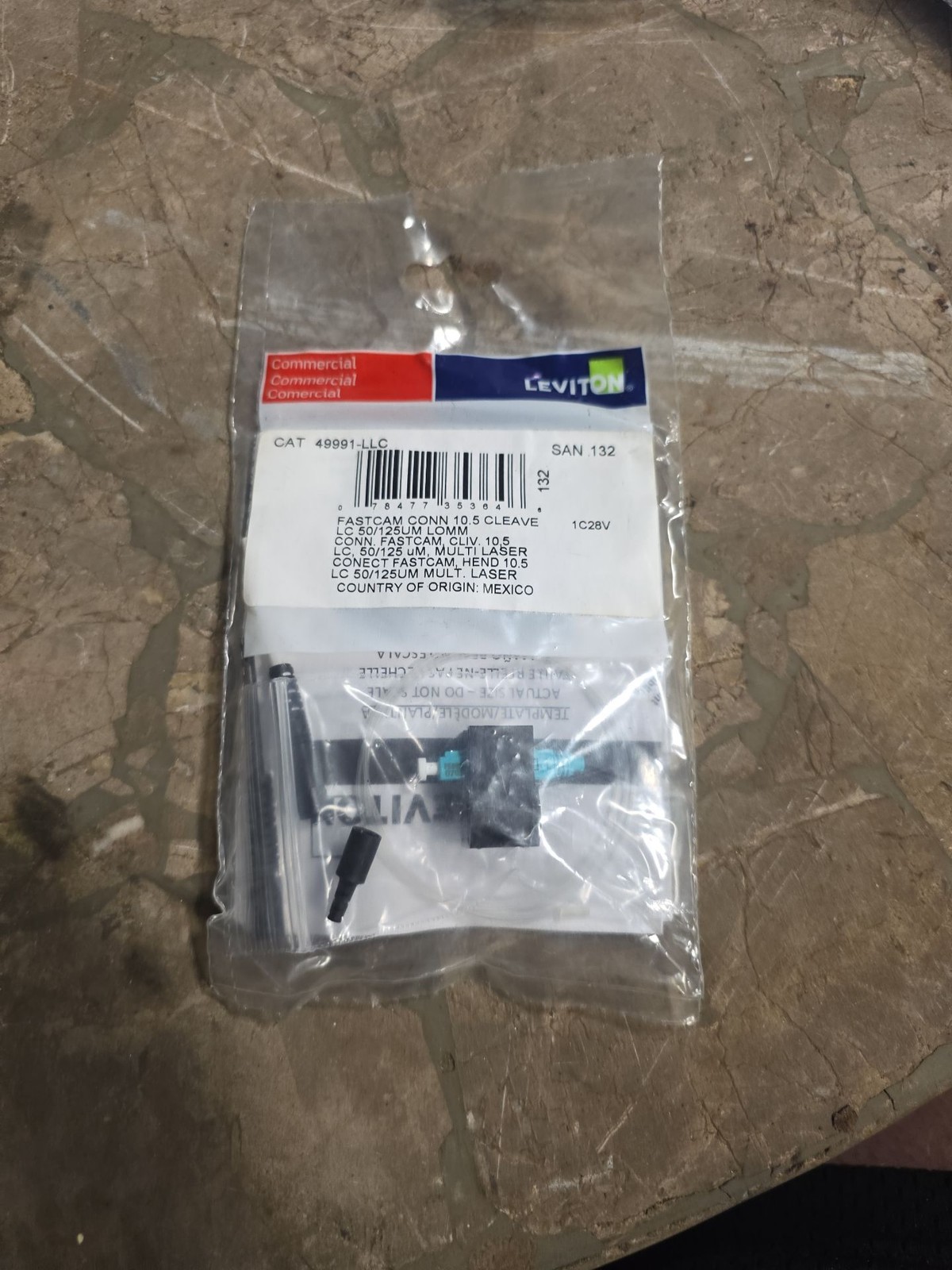Leviton 49991-LLC FastCAM LC Multimode Fiber Optic Connector