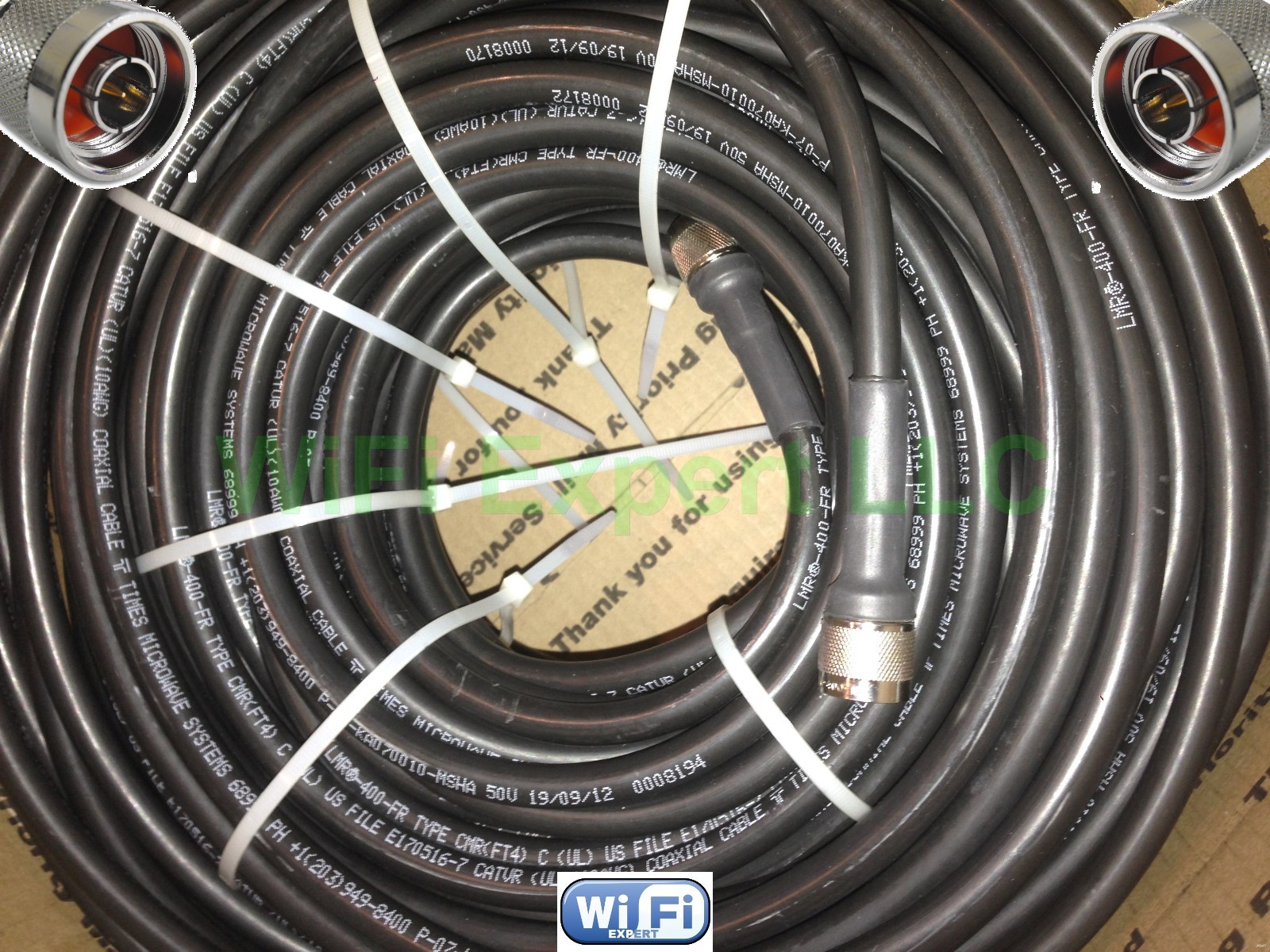 TIMES Microwave ® 150 FEET LMR400 Coax Cable with TC-400-NM N MALE Connectors US