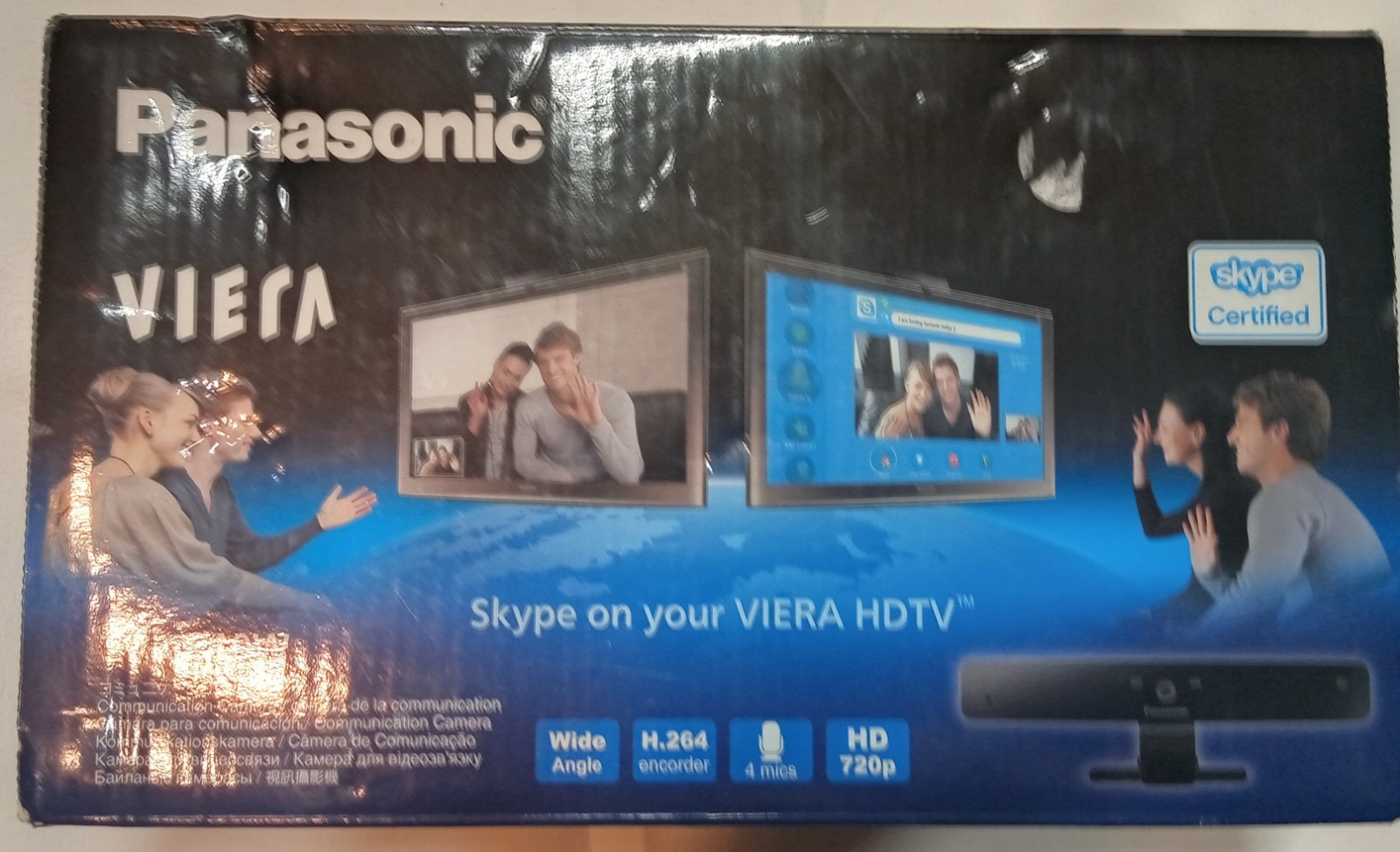 Panasonic TY-CC10W VIERA Skype Certified 720p HD USB Webcam Wide Angle Mic