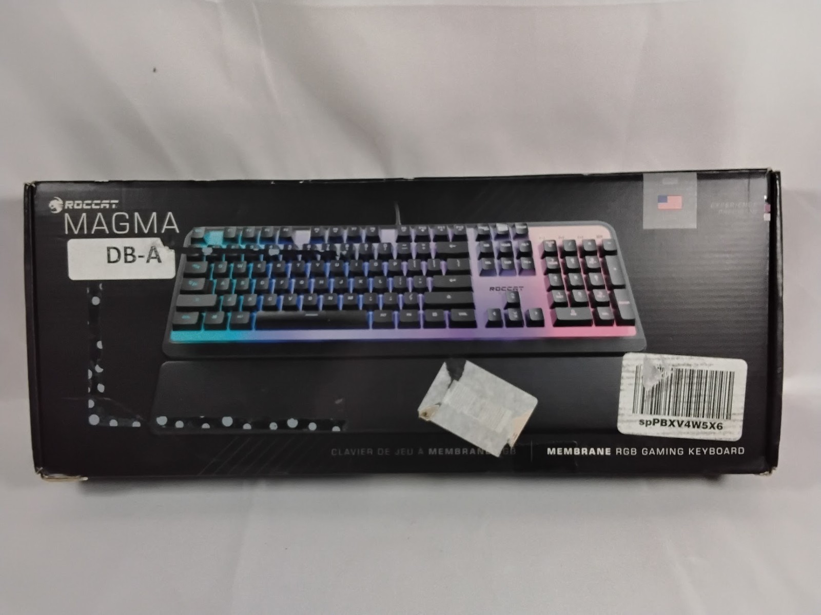 Roccat Magma RGB Backlight Keyboard Palm Rest Detachable Quiet Keys USB