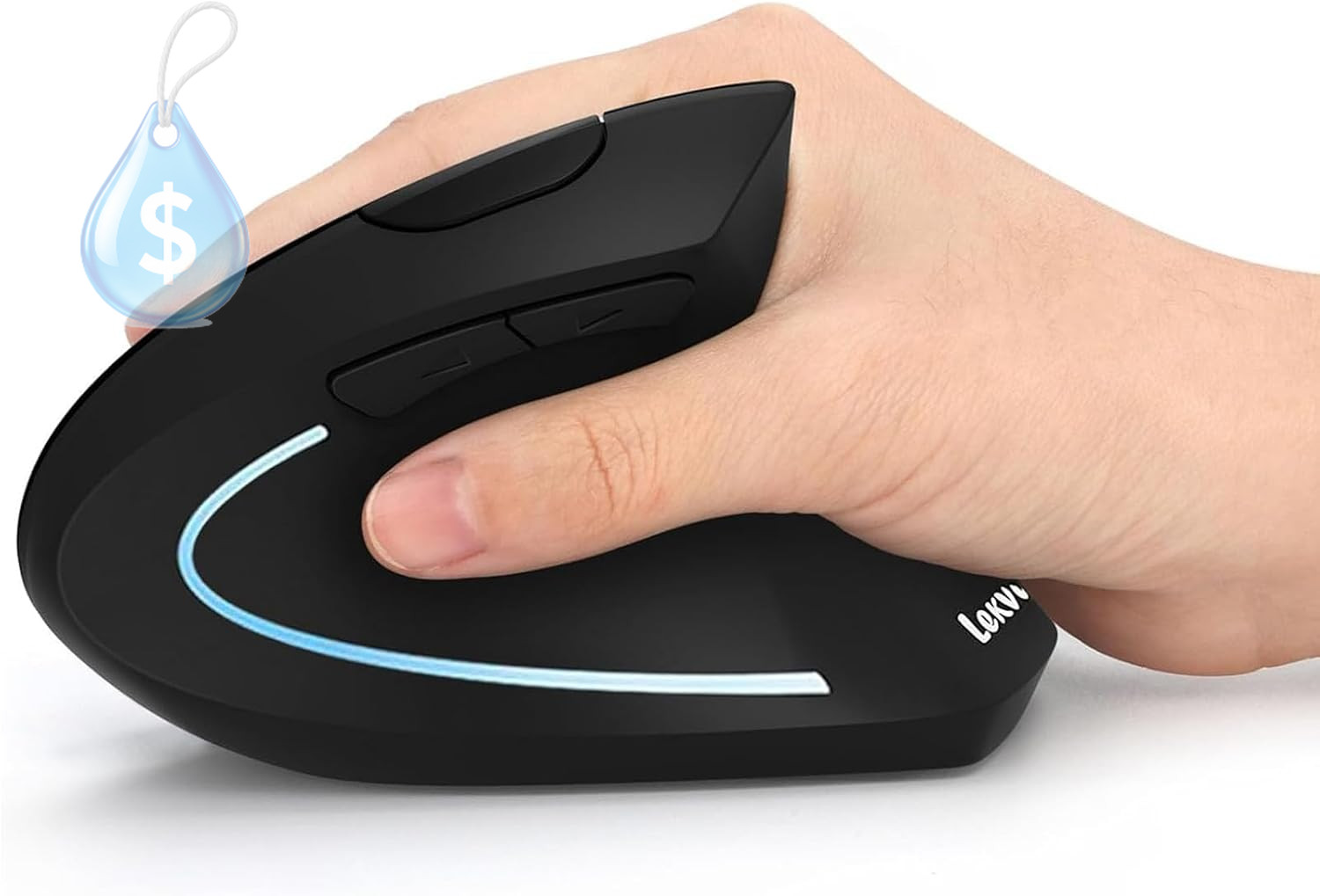 Ergonomic Mouse, Rechargeable Vertical Wireless Mouse, Comfort Grip