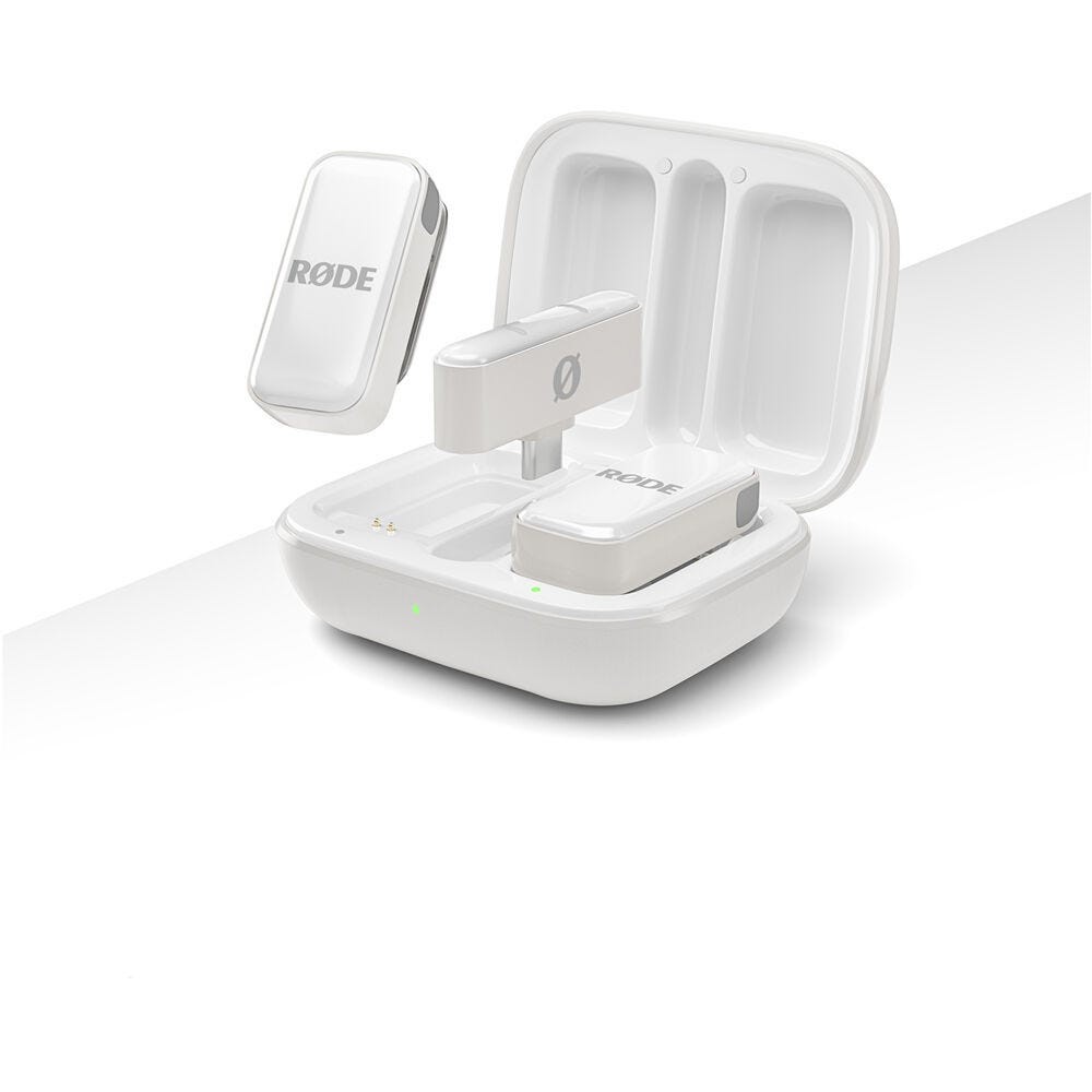 Rode WIMICROLW Wireless Micro Ultra-Compact Wireless Microphone  (White)