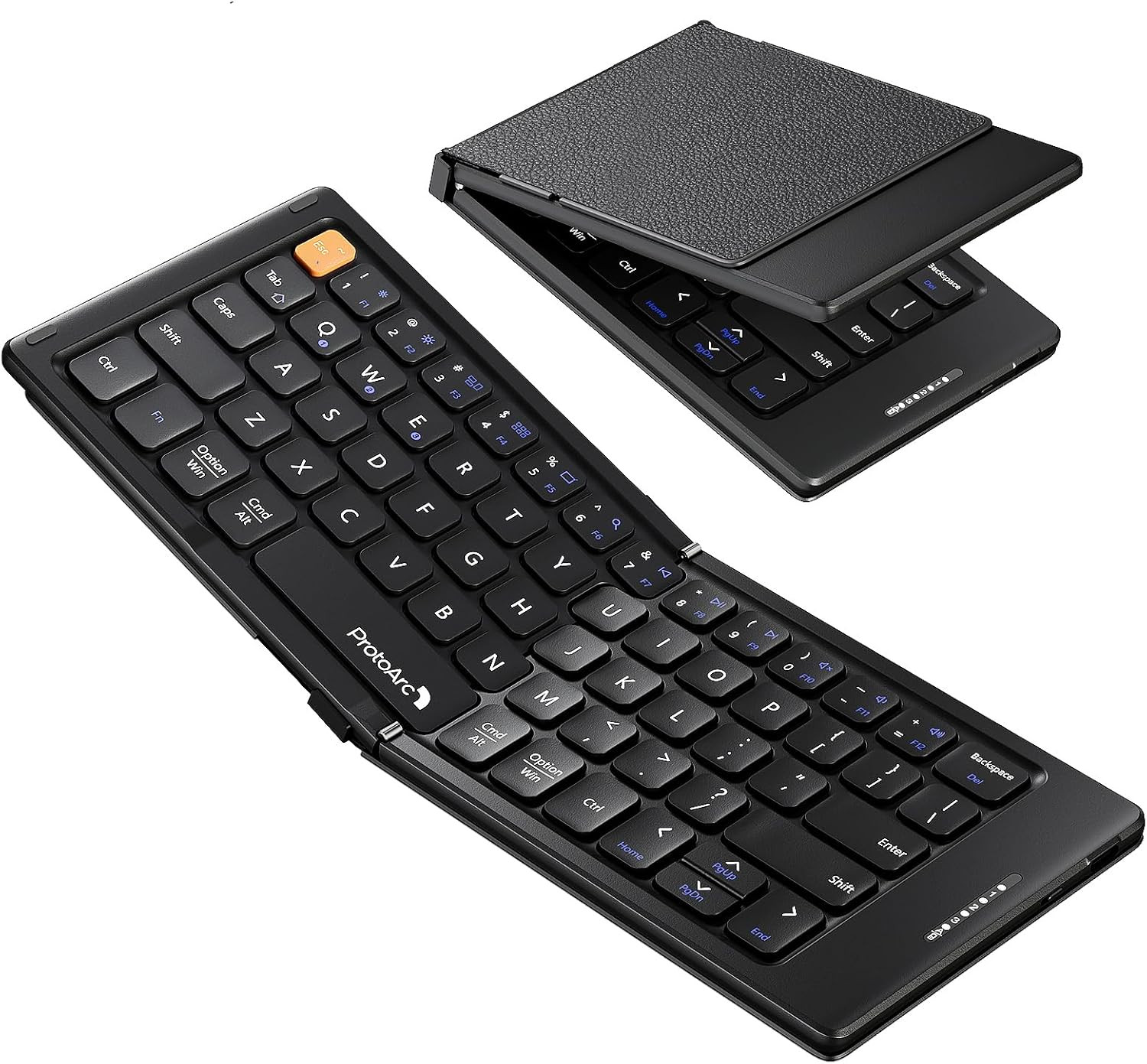 ProtoArc Foldable Compact Keyboard for Phone and Tablet, XK04 Pocket-Sized Trave