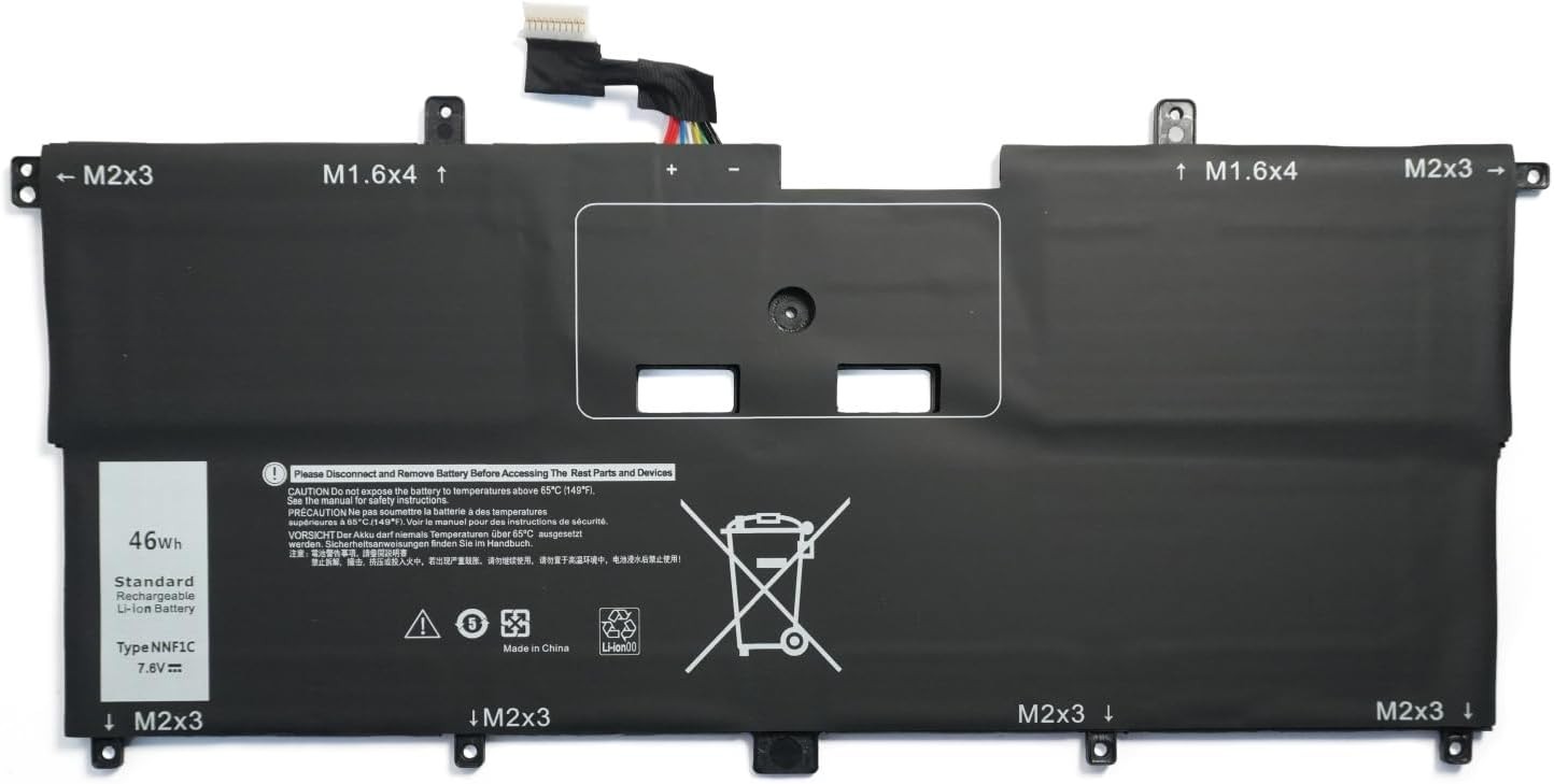 NNF1C HMPFH NP0V3 0NNF1C Laptop Battery Replcement for Dell XPS 13 9365 2 in 1