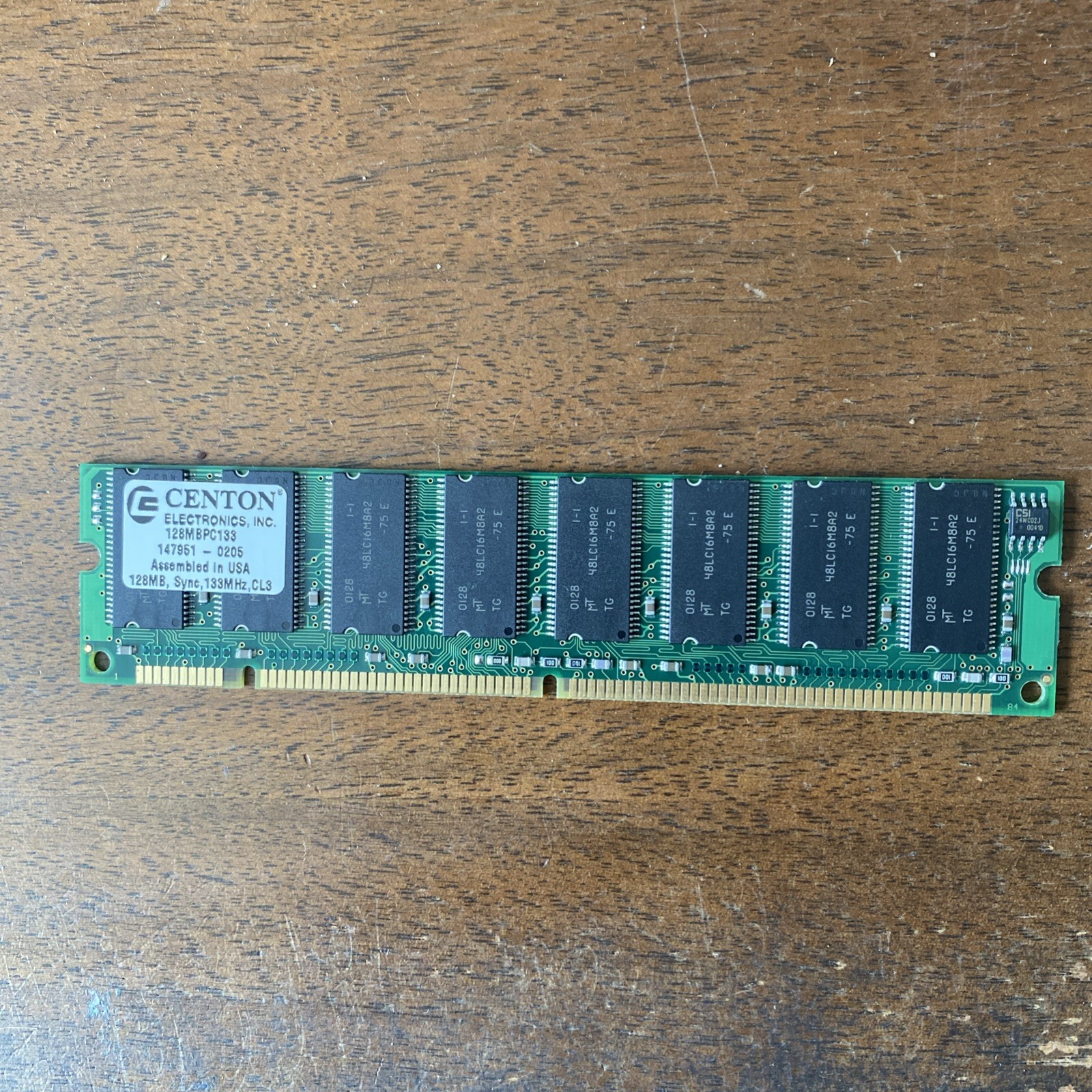 Centon Electronics USA PC133 128MB 133MHz CL3 memory RAM Module Desktop 68pin