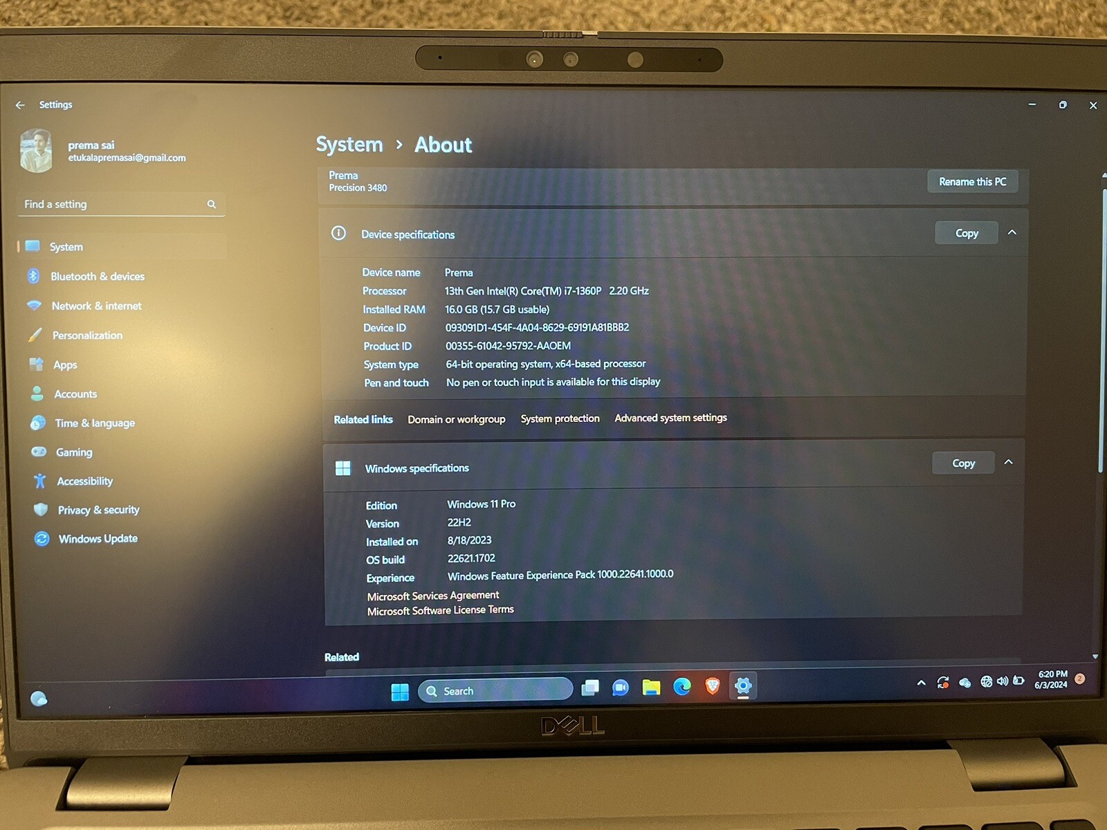 Dell Precision 3480