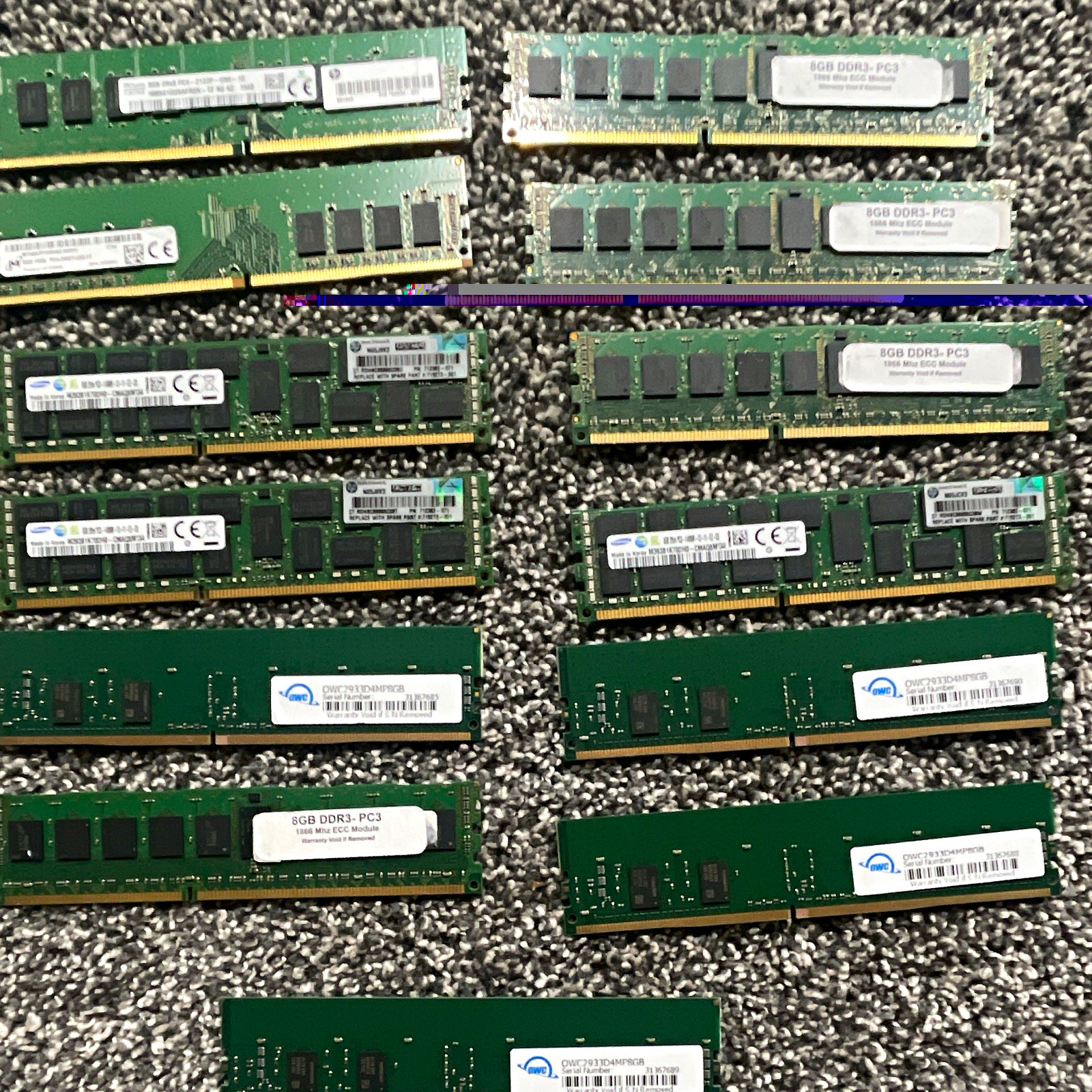OWC Samsung SK hynix 104GB (13x8GB) DDR3/DDR4 ECC 240-Pin DIMM RAM