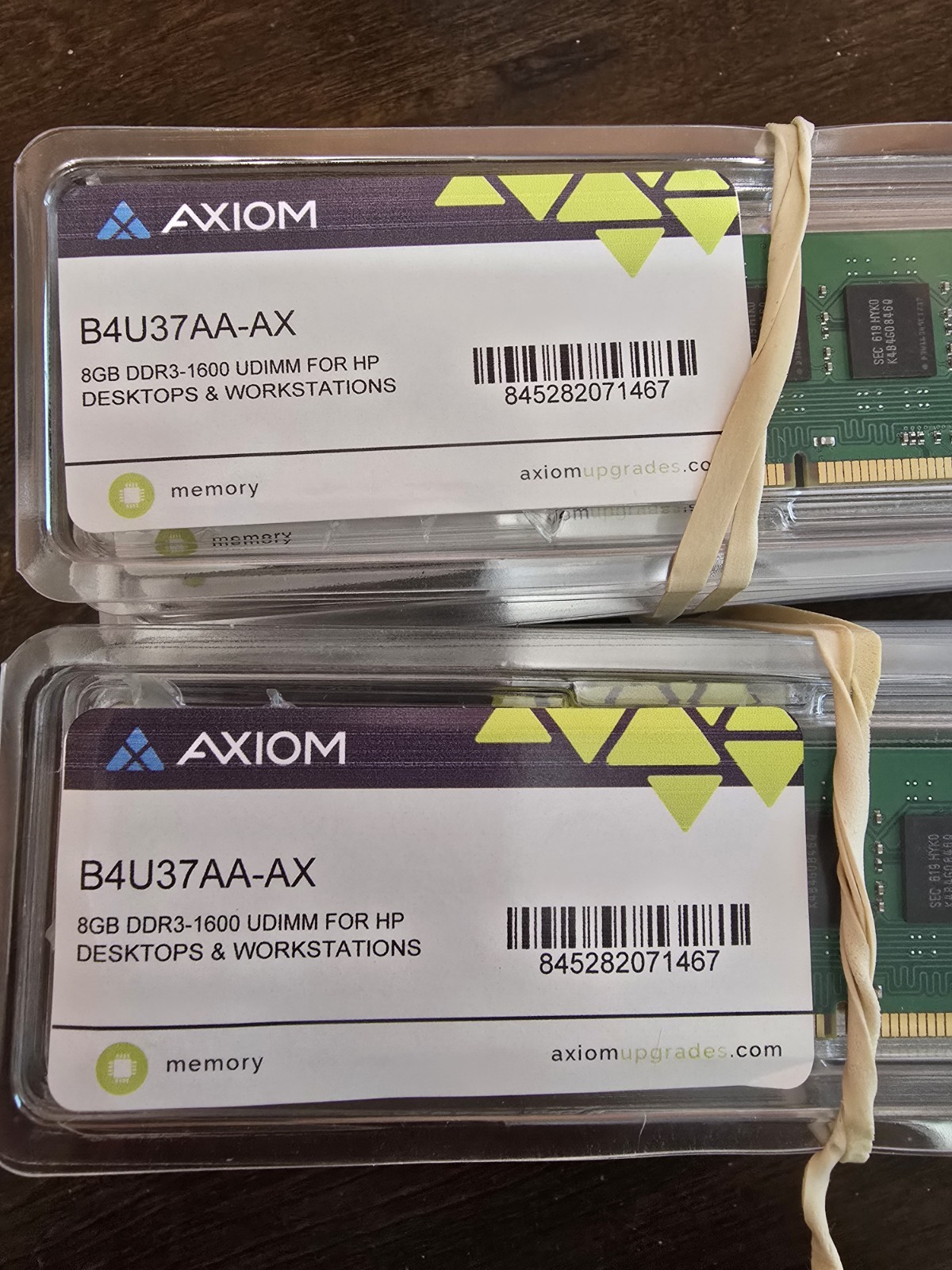 Axiom PC3-12800 8 GB UDIMM 1600 MHz DDR3 SDRAM Memory (B4U37AA-AX)