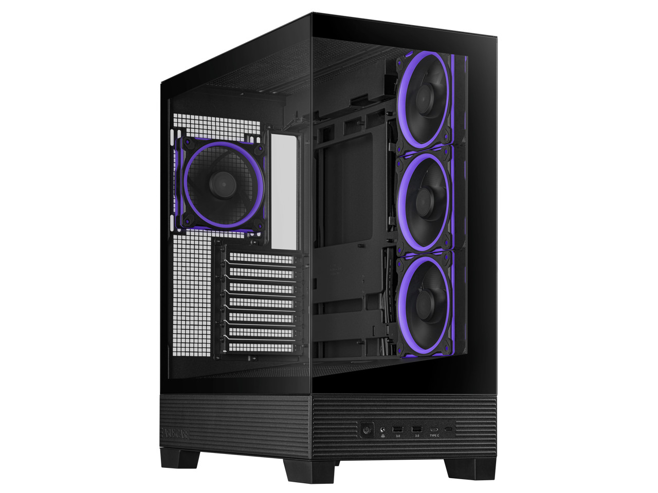 ASUS A31 PLUS Black ATX pc case (hidden-connector motherboards, 360mm radiators