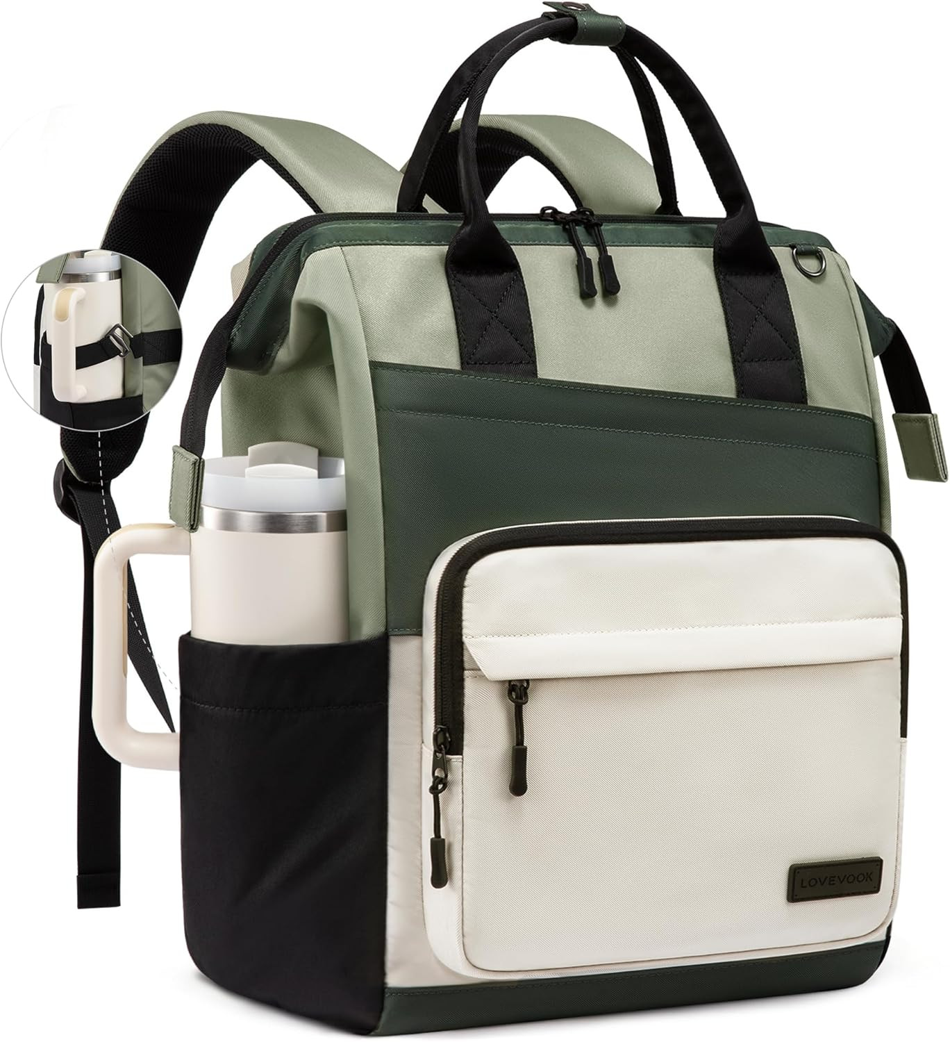 Stylish 15.6 Inch Laptop Backpack for Women - Water Resistant Daypack