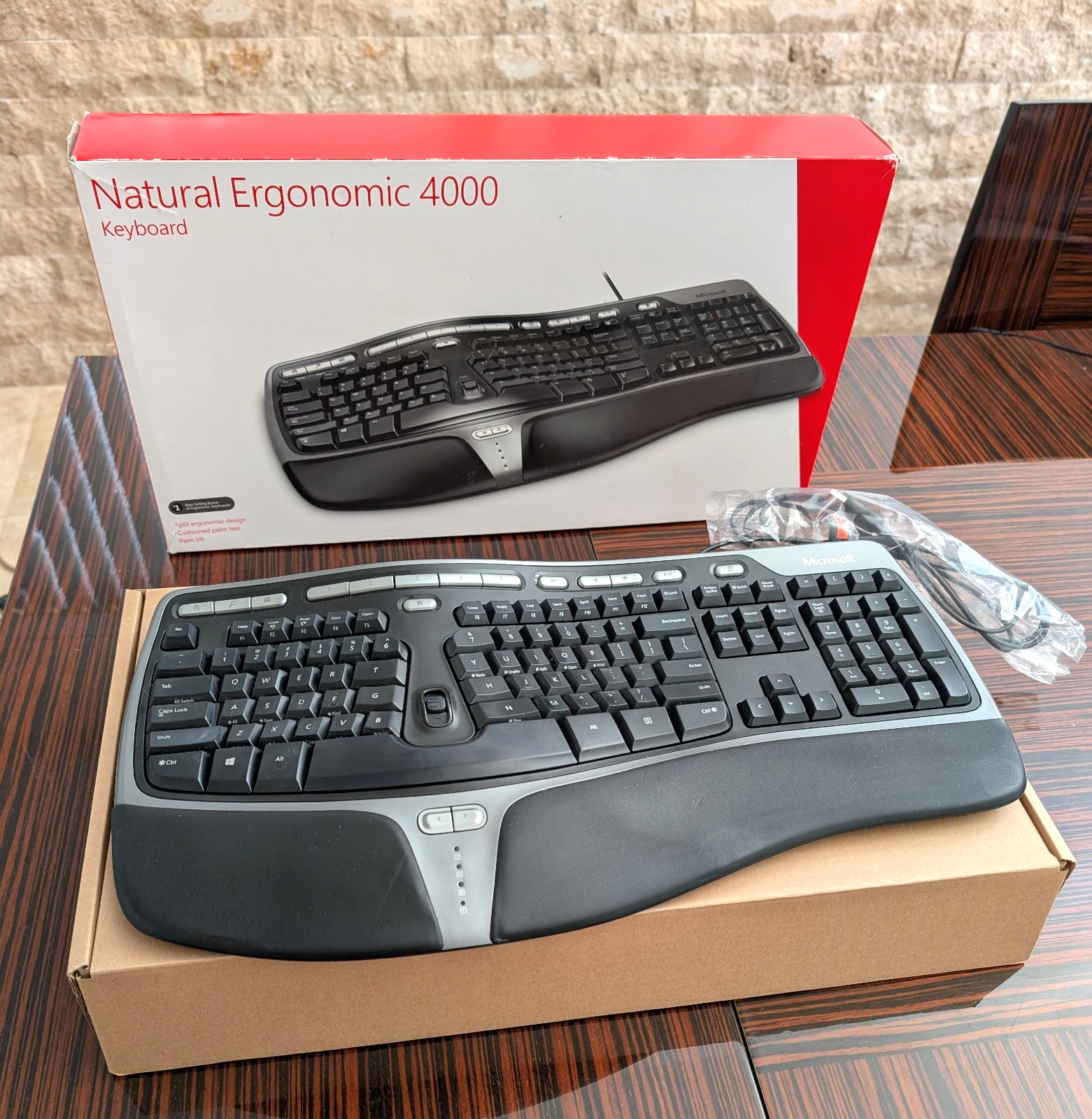 Microsoft Natural Ergonomic 4000 USB Wired Keyboard