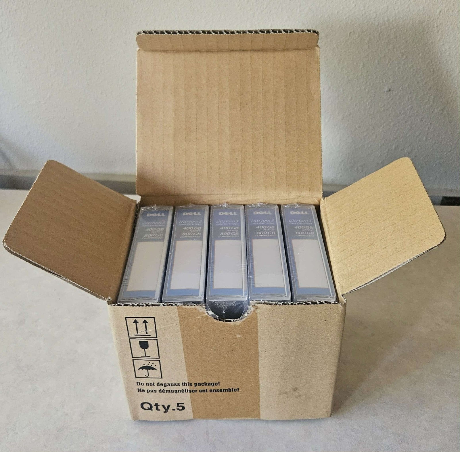 NEW 5-Pack Dell 0HC591 LTO Ultrium 3 400/800GB Data Tape Cartridges #366BB