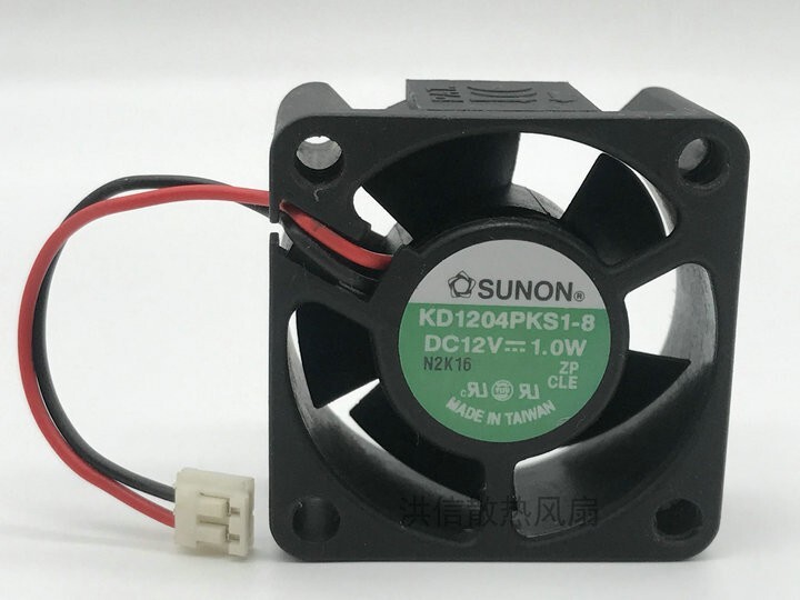 SUNON 4020 KD1204PKS1-8 DC12V 1.0W 4CM 40mm cooling fan 2pin