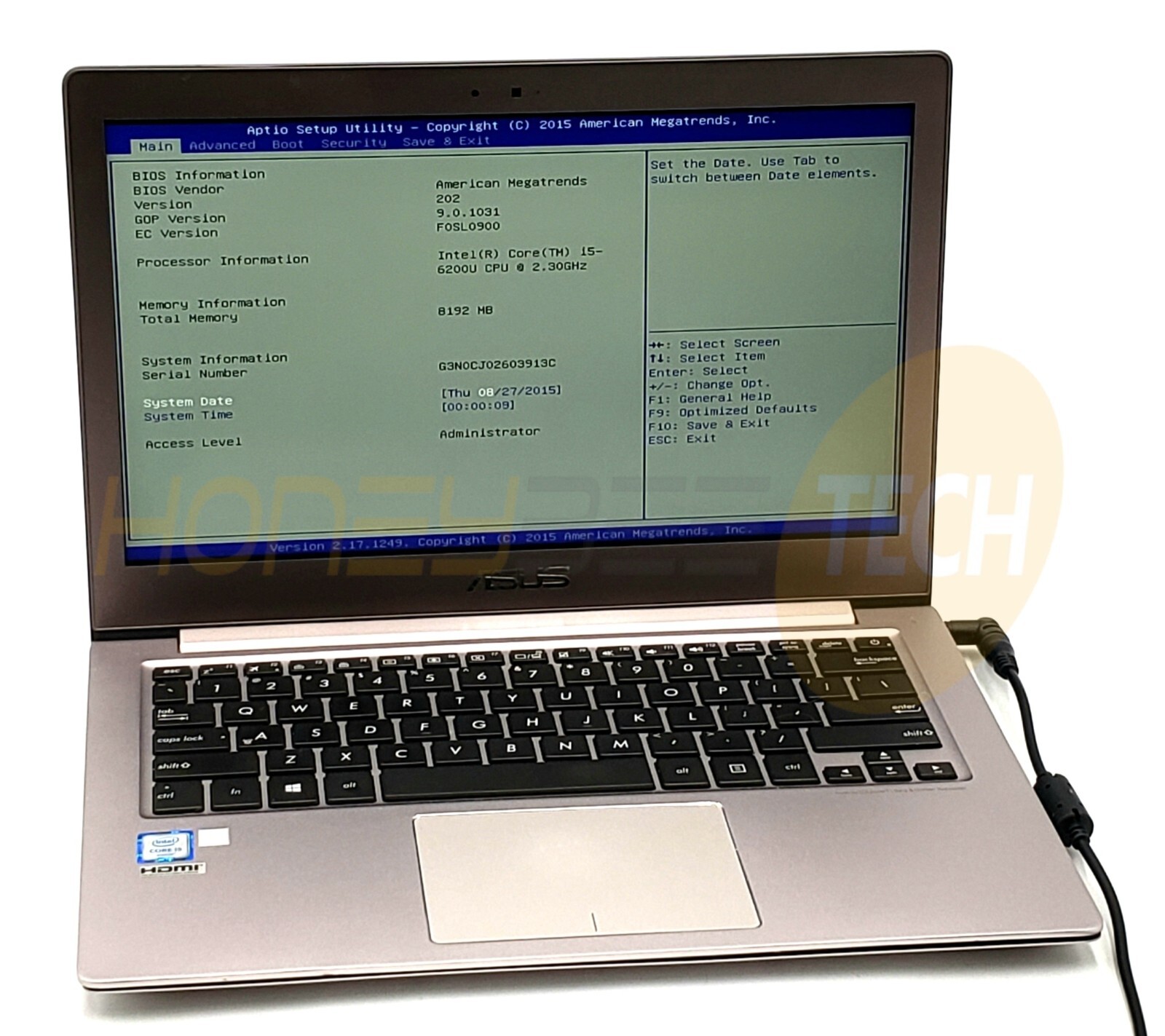 ASUS ZENBOOK UX303U 13.3" 1920 X 1080 i5-6200U 8GB | NO OS NO HDD LAPTOP TESTED