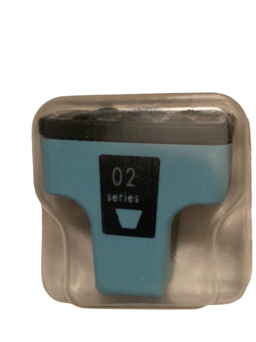 NEW GENUINE HP 02 CB283W Photo Pack Series  Printer Ink Cartridge Light Blue